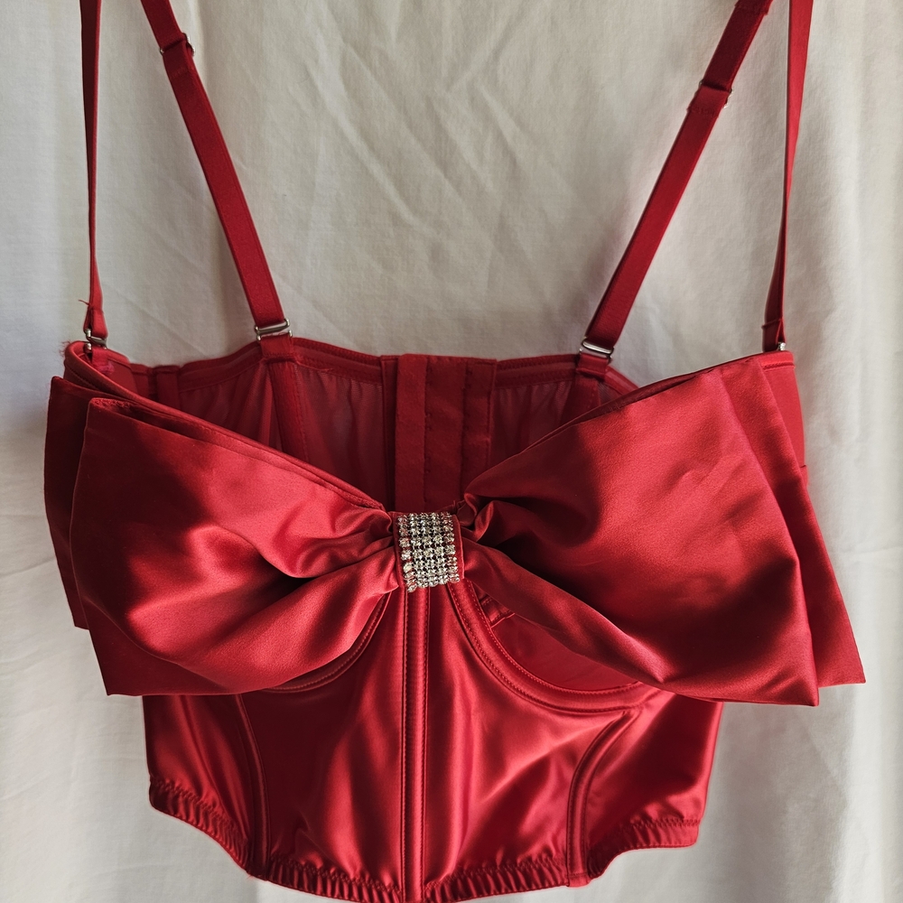 Victoria's Secret Red Satin Corset
